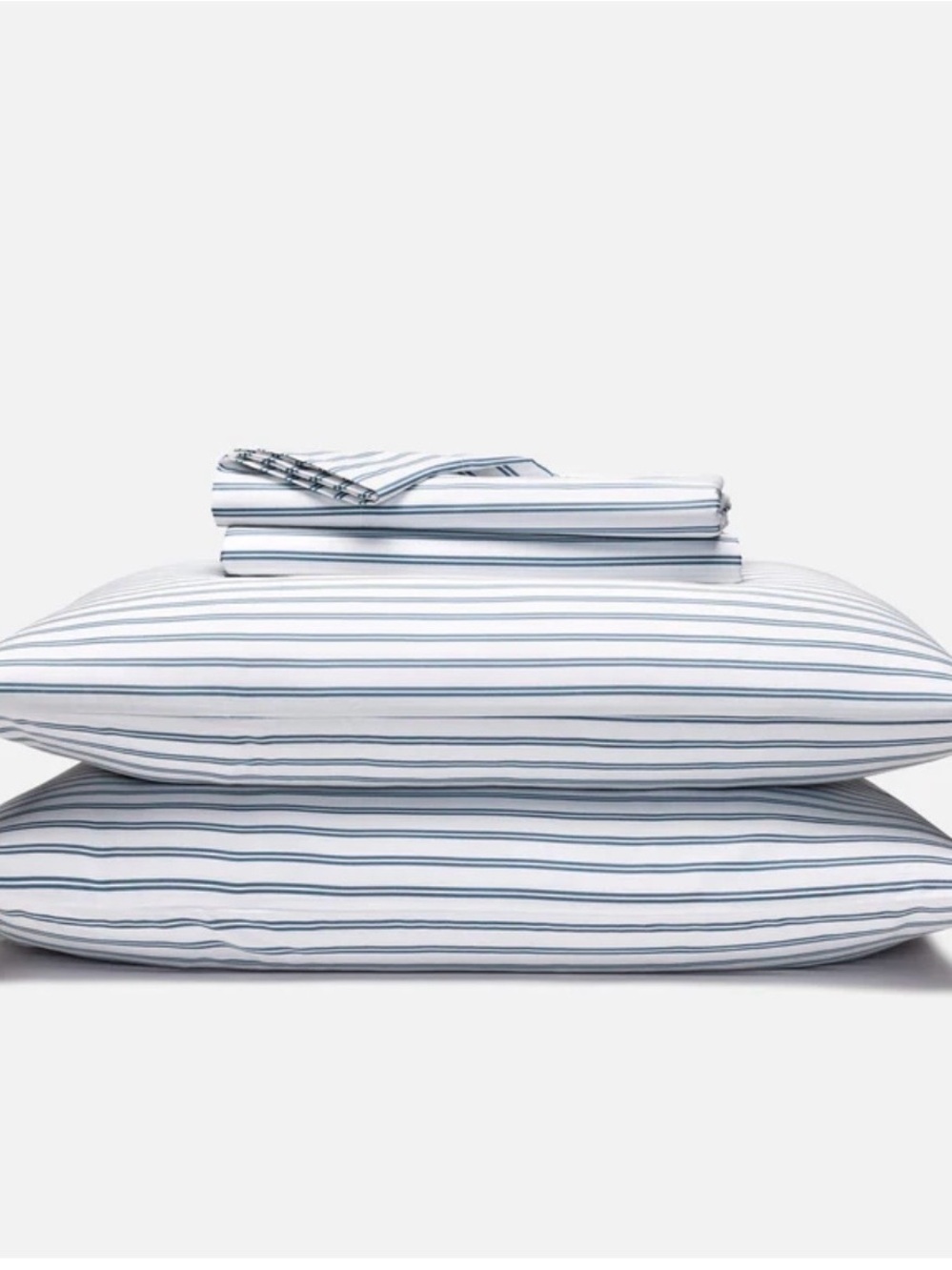 Brooklinen Core Sheet SetStriped Blue and White Full
